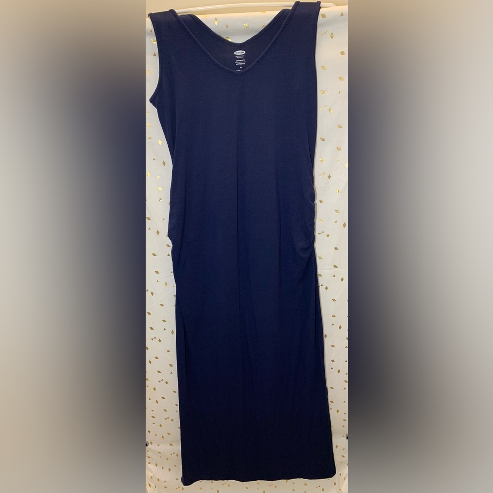 Old Navy navy maxi maternity dress - size medium